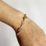 2303024000 - PULSEIRA ZIRCONIAS REDONDAS E ENTREMEIOS<br>QTDE PCT: 5 PC - VAL PCT: R$ 49,35 - PESO UNIT: 4,200g