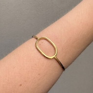 1703113200 - PULSEIRA FIO LAM COM OVAL TAM 60MM<br>QTDE PCT: 3 PC - VAL PCT: R$ 17,70 - PESO UNIT: 5,300g