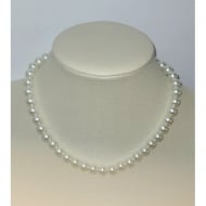 0504836300 - COLAR INOX COM PEROLAS DE 10 MM<br>QTDE PCT: 2 PC - VAL PCT: R$ 32,40 - PESO UNIT: 21,900g