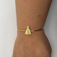 1603351700 - BRACELETE FIO 2 BOLINHA N.S@ MANTO<br>QTDE PCT: 5 PC - VAL PCT: R$ 31,00 - PESO UNIT: 3,330g