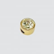 0301315400 - PINGENTE PARA PULSEIRAS  PEDRA REDONDA 12MM<br>QTDE PCT: 5 PC - VAL PCT: R$ 15,25 - PESO UNIT: 5,100g