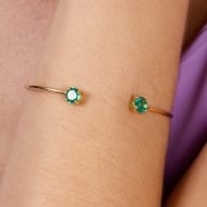 2403001000 - BRACELTE COM PEDRA REDONDO 6<br>QTDE PCT: 3 PC - VAL PCT: R$ 39,27 - PESO UNIT: 3,440g