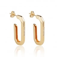 2400036100 - BRINCO J COM MICRO ZIRCONIA<br>QTDE PCT: 3 PAR - VAL PCT: R$ 49,17 - PESO UNIT: 5,900g