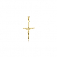 1701106400 - PINGENTE CRUZ COM CRISTO TAM. TAM 35MM<br>QTDE PCT: 5 PS - VAL PCT: R$ 13,30 - PESO UNIT: 0,900g