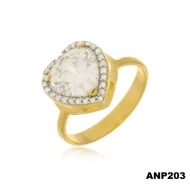 1902027700 - ANEL DE CORAO 10X10 COM MINI ZIRCONIAS NAS LATERAIS<br>QTDE PCT: 3 PC - VAL PCT: R$ 33,66 - PESO UNIT: 3,500g