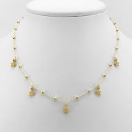 2304027600 - GARGANTILHA BOLAS 2,5MM COM ESTRELAS MACIAS PENDURADAS<br>QTDE PCT: 5 PC - VAL PCT: R$ 42,65 - PESO UNIT: 3,600g
