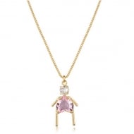 2404016300 - COLAR FILHA COM CORAO 8<br>QTDE PCT: 3 PC - VAL PCT: R$ 35,97 - PESO UNIT: 3,100g