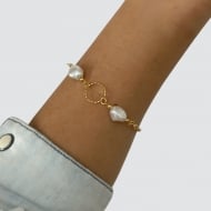 0303067300 - PULSEIRA PEROLA AMASSADA CASTROADA<br>QTDE PCT: 5 PC - VAL PCT: R$ 23,25 - PESO UNIT: 2,500g