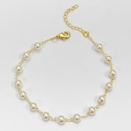 2303020000 - PULSEIRA 15 PEROLAS 6MM<br>QTDE PCT: 5 PC - VAL PCT: R$ 23,75 - PESO UNIT: 1,700g