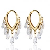 2400019000 - BRINCO ARGOLA COM PEDRINHAS MENORES<br>QTDE PCT: 3 PAR - VAL PCT: R$ 32,67 - PESO UNIT: 3,100g