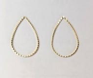 0100223200 - BRINCO GOTA DIAMANTADA GRANDE<br>QTDE PCT: 10 PAR - VAL PCT: R$ 18,90 - PESO UNIT: 0,720g