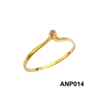 1902002000 - ANEL COM PEDRA DE ZIRCONIA 1,5MM<br>QTDE PCT: 5 PC - VAL PCT: R$ 11,60 - PESO UNIT: 0,600g