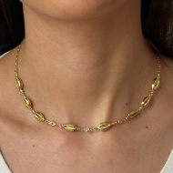 0304172800 - GARGANTILHA BUZIOS ZIRCONIA 40 CM + EXTENSOR<br>QTDE PCT: 5 PC - VAL PCT: R$ 34,25 - PESO UNIT: 5,600g
