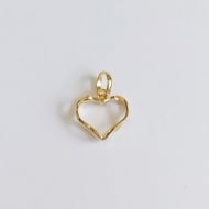 0101032100 - PINGENTE CORAO<br>QTDE PCT: 5 PC - VAL PCT: R$ 8,10 - PESO UNIT: 0,480g