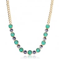 2404018800 - CHOKER CORRENTE C/PEDRAS TURM.V/AMETISTA<br>QTDE PCT: 3 PC - VAL PCT: R$ 137,70 - PESO UNIT: 23,700g
