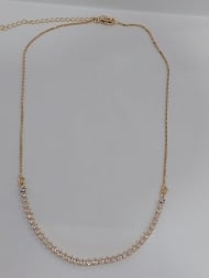 1304137500 - GARGANTILHA CHOCKER C/ RIVIERA GOTA 2X3<br>QTDE PCT: 3 PC - VAL PCT: R$ 21,18 - PESO UNIT: 3,010g