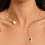 1704105600 - GARGANTILHA CHOCKER FIO LISO COM CHAPA<br>QTDE PCT: 3 PC - VAL PCT: R$ 28,50 - PESO UNIT: 8,900g