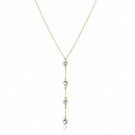 2404016100 - GRAVATA 45CM COM CORAO ZIRCONIA<br>QTDE PCT: 3 PC - VAL PCT: R$ 33,66 - PESO UNIT: 4,000g