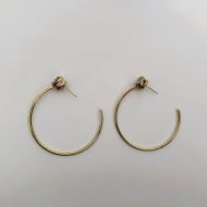1600349900 - BRINCO ARGOLA AR 57 PEDRA 8M ZIRCONIA<br>QTDE PCT: 5 PAR - VAL PCT: R$ 29,50 - PESO UNIT: 4,900g