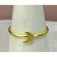 0502806100 - ANEL ARO 2MM PINGENTE LUA<br>QTDE PCT: 6 PC - VAL PCT: R$ 14,88 - PESO UNIT: 0,300g