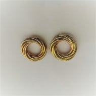 1600340600 - BRINCO FIO TORCIDO LISO 8 ARGOLINHAS<br>QTDE PCT: 5 PAR - VAL PCT: R$ 44,50 - PESO UNIT: 5,820g