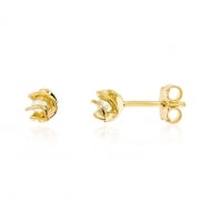0100000300 - BRINCO NOVELO C/ PEROLA 3MM<br>QTDE PCT: 10 PAR - VAL PCT: R$ 17,00 - PESO UNIT: 0,690g