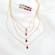 0608206900 - CONJUNTO STRASS SWAROVSKY RETANGULAR CORR BOLINHA 45CM<br>QTDE PCT: 5 PC - VAL PCT: R$ 37,50 - PESO UNIT: 3,300g