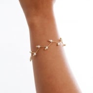 0303066800 - PULSEIRA PEROLA  4 ENCASTROADA<br>QTDE PCT: 5 PC - VAL PCT: R$ 32,50 - PESO UNIT: 2,600g
