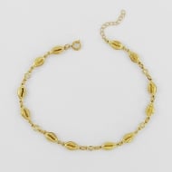 2307006900 - TORNOZELEIRA MINI BZIOS DOBRADOS COM CRISTAIS<br>QTDE PCT: 5 PC - VAL PCT: R$ 33,85 - PESO UNIT: 4,400g