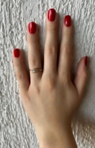 1002157700 - ANEL ABERTO LISO COM ZIRCONIA<br>QTDE PCT: 6 PCS - VAL PCT: R$ 34,26 - PESO UNIT: 1,300g