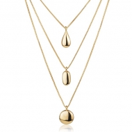 2404016500 - COLAR TRIO MINIMALISTA 40/50/60CM<br>QTDE PCT: 3 PC - VAL PCT: R$ 71,94 - PESO UNIT: 9,000g