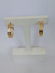1300642800 - BRNCO DE INOX ARGOLA G 45 MM<br>QTDE PCT: 4 PAR - VAL PCT: R$ 13,92 - PESO UNIT: 3,460g