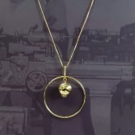 0104027200 - COLAR COM ARO E BOLA 14MM<br>QTDE PCT: 3 PC - VAL PCT: R$ 19,41 - PESO UNIT: 5,880g