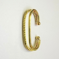 1700452600 - PIERCING OVAL 2 FIOS TAM 18MM<br>QTDE PCT: 5 PS - VAL PCT: R$ 9,60 - PESO UNIT: 0,800g