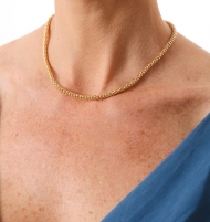 1804184700 - GARGANTILHA CORRENTE PIPOCA 40CM EXT 7<br>QTDE PCT: 3 PC - VAL PCT: R$ 29,40 - PESO UNIT: 7,700g