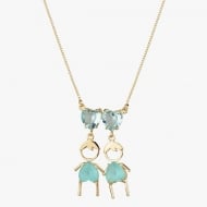2404023500 - COLAR FILHOS DOIS MENINOS<br>QTDE PCT: 3 PC - VAL PCT: R$ 68,97 - PESO UNIT: 7,400g
