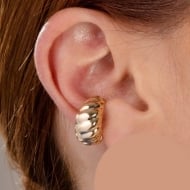 2400027300 - PIERCING ARO GROSSO COM ONDINHAS<br>QTDE PCT: 5 PC - VAL PCT: R$ 32,45 - PESO UNIT: 3,700g
