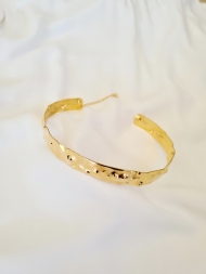 1804176000 - GARGANTILHA CHOKER LATO ESTAMPADO  1,5CM<br>QTDE PCT: 1 PC - VAL PCT: R$ 26,00 - PESO UNIT: 32,000g