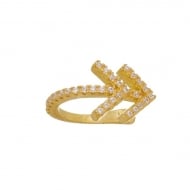 1900050000 - PIERCING DE SETA COM PEDRAS DE ZIRCONIA<br>QTDE PCT: 3 PAR - VAL PCT: R$ 41,40 - PESO UNIT: 2,200g