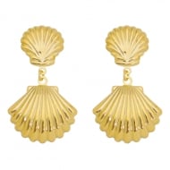 0100195600 - BRINCO DE CONCHAS<br>QTDE PCT: 5 PAR - VAL PCT: R$ 18,60 - PESO UNIT: 3,640g