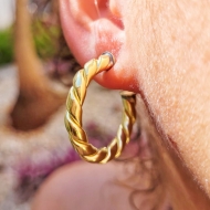 1700458700 - ARGOLA TUBO 3MM DUPLA TAM 23MM<br>QTDE PCT: 3 PAR - VAL PCT: R$ 24,45 - PESO UNIT: 7,000g