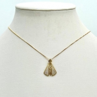 0504832700 - COLAR NOSSA SENHORA GRANDE ZIRCONIA<br>QTDE PCT: 3 PC - VAL PCT: R$ 56,40 - PESO UNIT: 2,500g