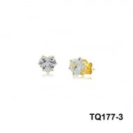 1900041100 - BRINCO DE PINO COM PEDRA DE CORAAO P<br>QTDE PCT: 10 PAR - VAL PCT: R$ 10,30 - PESO UNIT: 0,300g