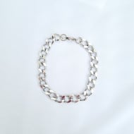 0603711400 - PULSEIRA AO INOX MASCULINA 21CM<br>QTDE PCT: 2 PC - VAL PCT: R$ 28,00 - PESO UNIT: 24,200g