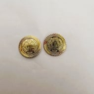 1602376400 - BRINCO SAO BENTO BORDA DIAMANTADA<br>QTDE PCT: 5 PC - VAL PCT: R$ 28,00 - PESO UNIT: 2,180g