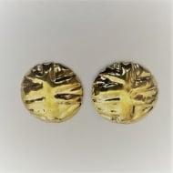 1600339700 - BRINCO CHAPA REDONDO TRABALHADO GL<br>QTDE PCT: 5 PAR - VAL PCT: R$ 54,50 - PESO UNIT: 8,320g