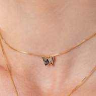2404009500 - COLAR COM UMA BORBOLETA<br>QTDE PCT: 3 PC - VAL PCT: R$ 19,80 - PESO UNIT: 2,400g