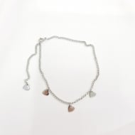 0607004200 - TORNOZELEIRA AO INOX CO 3 CORAOES<br>QTDE PCT: 5 PC - VAL PCT: R$ 23,00 - PESO UNIT: 4,600g