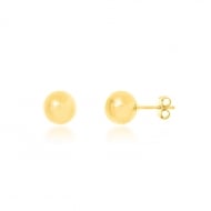 0100004600 - BRINCO BOLA DE ABS DE 10MM<br>QTDE PCT: 10 PAR - VAL PCT: R$ 47,30 - PESO UNIT: 1,830g