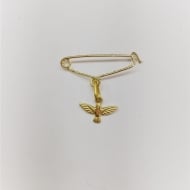1606000700 - BROCHE ESPIRITO SANTO<br>QTDE PCT: 5 PC - VAL PCT: R$ 16,00 - PESO UNIT: 0,550g
